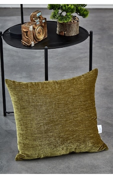 Komfort Home Düz Açık Yeşil İç Dolgulu Kırlent 45x45cm / 2 Adet Karışık/Çok Renkli