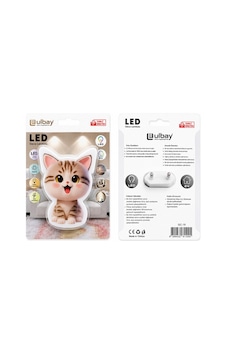 Bay 10 Adet Kedi Ledli Gece Lambası Gc-19 Bx40 Najmaddin Standart Bay 10 Adet Kedi Ledli Gece Lambası Gc-19 Bx40 Najmaddin Standart