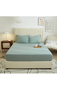 Lionas Lastiksiz Çift Kişilik Çarşaf Takımı 220x240 Çarşaf + 2 Yastık Kılıfı Adaçayı Lionas Lastiksiz Çift Kişilik Çarşaf Takımı 220x240 Çarşaf + 2 Yastık Kılıfı Adaçayı