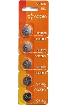 Naccon Cr1620 3V lithium Pil 5'li Ambalaj Naccon Cr1620 3V lithium Pil 5'li Ambalaj