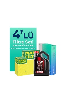 Mann Volkswagen Golf 1.5 Tsi Filtre Bakım Seti Motul Motor Yağlı 2018-2020 4 Lü Mann Volkswagen Golf 1.5 Tsi Filtre Bakım Seti Motul Motor Yağlı 2018-2020 4 Lü
