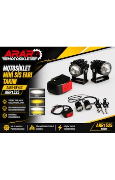 Motosiklet Mini Sis Farı Takım Sarı-beyaz-arr1525 2 Adet Motosiklet Mini Sis Farı Takım Sarı-beyaz-arr1525 2 Adet