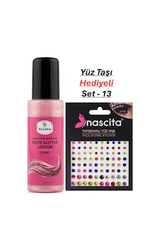Vücut Losyonu Pembe Simli 125 Ml & Yüz Taşı Hediyeli-13 Vücut Losyonu Pembe Simli 125 Ml & Yüz Taşı Hediyeli-13