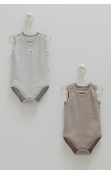 Caramell %100 Pamuk 2'li Atlet Body Gri Crml.gri.be2086 Caramell %100 Pamuk 2'li Atlet Body Gri Crml.gri.be2086