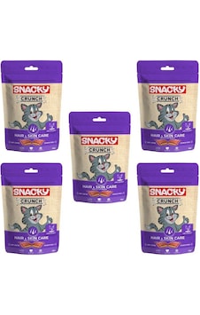 Snacky Crunch Hair-Skin Kedi Ödülü Tavuklu 60 Gr X 5 Adet Snacky Crunch Hair-Skin Kedi Ödülü Tavuklu 60 Gr X 5 Adet
