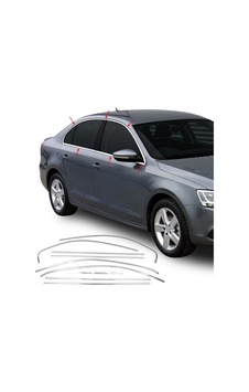 Volkswagen Jetta Uyumlu Cam Çerçevesi 2014-2018 Paslanmaz Çelik Parça
