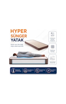 Homedius Hyper Sünger Ortopedik Tek Kişilik Yatak 90x190x12 Cm Beyaz Homedius Hyper Sünger Ortopedik Tek Kişilik Yatak 90x190x12 Cm Beyaz