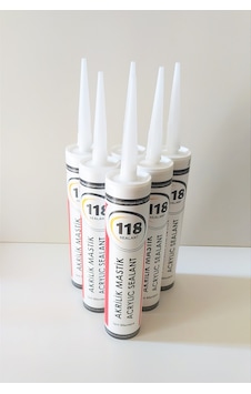 5 Adet Beyaz Silikonize Mastik / Çekomastik 450 G 5 Adet Beyaz Silikonize Mastik / Çekomastik 450 G