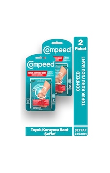 Compeed Topuk Koruyucu Bant Şeffaf 5'li 2 Paket Compeed Topuk Koruyucu Bant Şeffaf 5'li 2 Paket