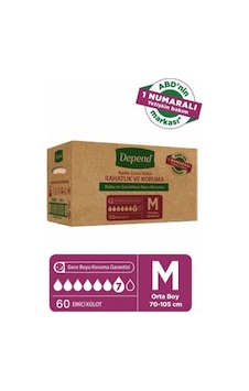 Depend Emici Külot Kadın Orta Boy 6 x 10'lu Depend Emici Külot Kadın Orta Boy 6 x 10'lu