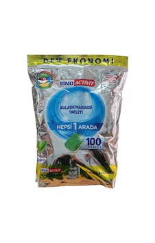 Bind Activit Hepsi 1 Arada 100 Tablet Bulaşık Makinesi Tableti Bind Activit Hepsi 1 Arada 100 Tablet Bulaşık Makinesi Tableti