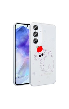 Samsung Uyumlu Galaxy A55 Kılıf Şeffaf Figürlü Zore Folk Sert Kapak Sevimli Köpek Samsung Uyumlu Galaxy A55 Kılıf Şeffaf Figürlü Zore Folk Sert Kapak Sevimli Köpek