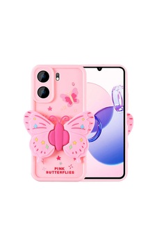 Xiaomi Redmi 13c Kılıf Kamera Korumalı Figür Tasarımlı Zore Kapya Kapak Pembe Açık Xiaomi Redmi 13c Kılıf Kamera Korumalı Figür Tasarımlı Zore Kapya Kapak Pembe Açık