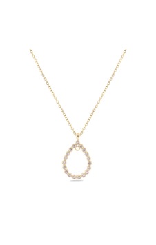Damla Zirkon Kolye Gold 45 Cm Altın Damla Zirkon Kolye Gold 45 Cm Altın