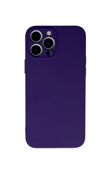 Apple İphone 13 Pro Kılıf Nano İçi Kadife Silikon - Mor Apple İphone 13 Pro Kılıf Nano İçi Kadife Silikon - Mor