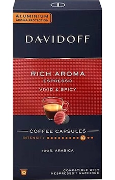 Davidoff Rich Aroma Espresso Vivid & Spicy Coffee 10'lu Kapsül Kahve