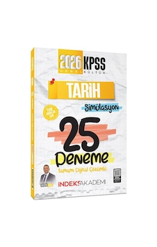 İndeks Akademi 2026 Kpss Tarih Simülasyon 25 Deneme Çözümlü - Aydın Yüce İndeks Akademi Yayıncılık İndeks Akademi 2026 Kpss Tarih Simülasyon 25 Deneme Çözümlü - Aydın Yüce İndeks Akademi Yayıncılık