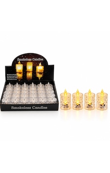Go İthalat 24 Adet Orta Boy Pilli Kristal Mika Led Mum Çap : 3.8cm Yükseklik : 6.9cm İ10-016 Amber Sarı Go İthalat 24 Adet Orta Boy Pilli Kristal Mika Led Mum Çap : 3.8cm Yükseklik : 6.9cm İ10-016 Amber Sarı