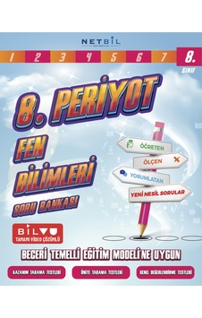 Netbil Yayınları 8. Sınıf Periyot Fen Bilimleri Soru Bankası Netbil Yayınları 8. Sınıf Periyot Fen Bilimleri Soru Bankası
