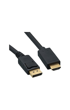 Displayport To Hdmi Kablo 5 Metre Görüntü Aktarma Altın Uçlu