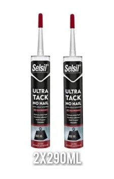 Selsil Ultra Tack No Naıl Ultra Güçlü Yapıştırıcı 2x290ml Selsil Ultra Tack No Naıl Ultra Güçlü Yapıştırıcı 2x290ml
