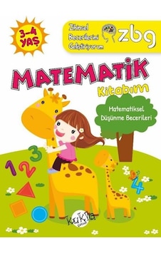 3 - 4 Yaş Matematik Kitabım - Matematiksel Düşünme Becerileri - ZBG Zihinsel Becerilerimi Geliştiriyorum - Buçe Dayı - Kukla