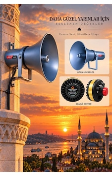 Sammi Nsu-80h Hornlu Cami Ünit Ezan Minare Hoparlörü 80 Watt 16 Ohm Sammi Nsu-80h Hornlu Cami Ünit Ezan Minare Hoparlörü 80 Watt 16 Ohm