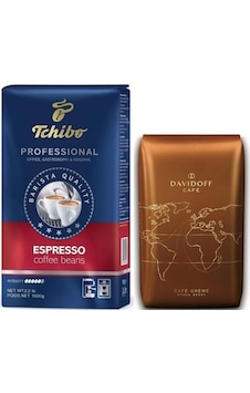 Tchibo Profesional Espresso Çekirdek Kahve 1 KG + Davidoff Café Creme Çekirdek Kahve 500 G Tchibo Profesional Espresso Çekirdek Kahve 1 KG + Davidoff Café Creme Çekirdek Kahve 500 G