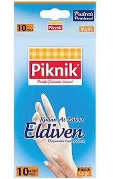 Piknik Kullan At Eldiven Büyük 10 Adet