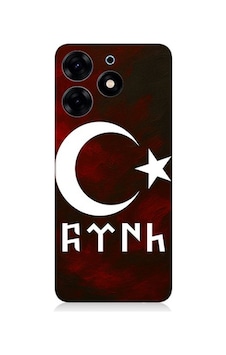 Tecno Spark 10 Pro Uyumlu Göktürk Ay Yıldız Kompozisyonu Desenli Silikon Kılıf Çok Renkli Tecno Spark 10 Pro Uyumlu Göktürk Ay Yıldız Kompozisyonu Desenli Silikon Kılıf Çok Renkli