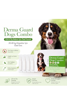 Lion Paw 20-40 Kg Köpek Dış Ense Deri Damlası Pire Bit Kene Deri Bakımı Için Bitkisel Damla 4x3 Ml