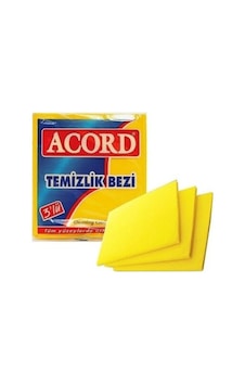 Acord-504 3'lu Sarı Temizlik Bezi - 12'li Paket Diğer Acord-504 3'lu Sarı Temizlik Bezi - 12'li Paket Diğer