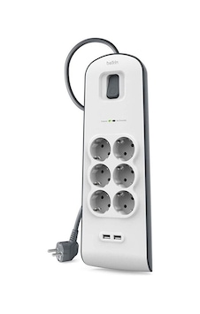 Belkin Akım Korumalı Uzatma Priz 6lı 2m 2x2.4a Usb Girişi