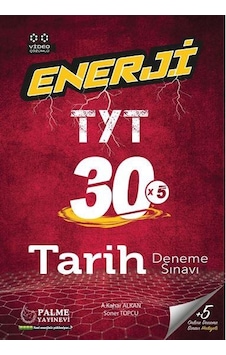 Palme Yayınları Tyt Enerji Tarih 30 Deneme Sınavı Video Çözümlü