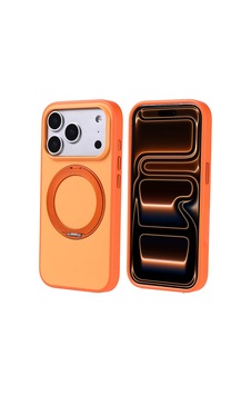 Apple Uyumlu iPhone 17 Pro Kılıf M-safe Şarj Özellikli 360 Standlı Proton 2.5mm Kapak Turuncu Apple Uyumlu iPhone 17 Pro Kılıf M-safe Şarj Özellikli 360 Standlı Proton 2.5mm Kapak Turuncu