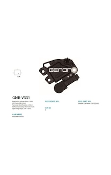 ALTERNATOR KONJEKTOR VALEO TIP 12V RENAULT CLIO - MEGANE - KADJAR - SCENIC/NISSAN QASHQAI/DACIA DOKKER - DUSTER - LODGY LIN 2.0 GENON GNR-V331 OEM