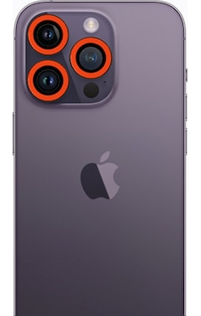 Apple iPhone Uyumlu, 12 Pro Neon Fosforlu Kamera Lens - Turuncu Apple iPhone Uyumlu, 12 Pro Neon Fosforlu Kamera Lens - Turuncu