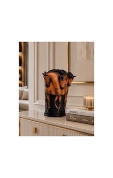Atlı Vazo Polyester Aksesuar Obje El Boyama Siyah Bronz - 516607017 Siyah Bronz Atlı Vazo Polyester Aksesuar Obje El Boyama Siyah Bronz - 516607017 Siyah Bronz