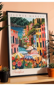 Portofino İtalya Çerçeveli Tablo Seyahat Severlere Salon Ve Ofis İçin Estetik Duvar Dekoru Travel Flower Market Portofino İtalya Çerçeveli Tablo Seyahat Severlere Salon Ve Ofis İçin Estetik Duvar Dekoru Travel Flower Market