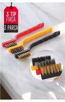 Mutfak Fırça Seti 3 Değişik Uçlu
