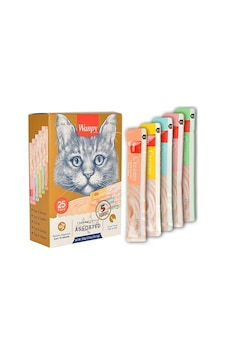 Wanpy Karışık Ra-Mix Likit Sıvı Kedi Ödülü 10 x 14 G Wanpy Karışık Ra-Mix Likit Sıvı Kedi Ödülü 10 x 14 G