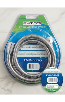 Evmoni Duş Hortumu Örgülü 150 Cm Metal