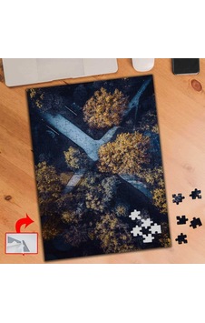 Kuş Bakışı Orman, Yol, Ağaçlar 240 Parça Puzzle Yapboz Tablo-29 Kuş Bakışı Orman, Yol, Ağaçlar 240 Parça Puzzle Yapboz Tablo-29