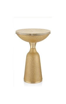 Seta Textured Dark Mermer Sehpa Gold 42 42 57 Cm Gold Seta Textured Dark Mermer Sehpa Gold 42 42 57 Cm Gold