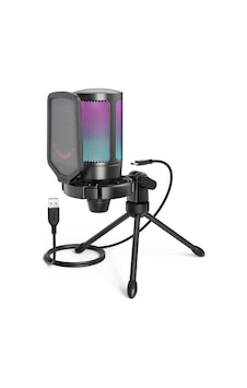 Fifine Ampligame A6v Yayıncı - Oyuncu - Gamer - Podcast - Youtuber Rgb Usb Mikrofon