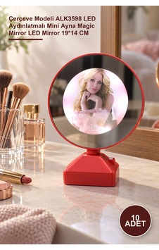 10 Adet Ledli Sihirli Ayna Çerçeve Modeli Alk3598 Led Aydınlatmalı Mini Ayna Magic Mirror Led Mirror 19 14 Cm L 10 Adet Ledli Sihirli Ayna Çerçeve Modeli Alk3598 Led Aydınlatmalı Mini Ayna Magic Mirror Led Mirror 19 14 Cm L