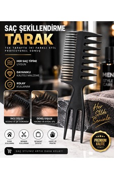 Çift Taraflı Fonksiyonel Saç Şekillendirme Tarağı 2 Çift Taraflı Fonksiyonel Saç Şekillendirme Tarağı 2