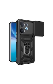 Adige Vivo V60 Kılıf Pars Standlı Yüzüklü Drabe Korumalı Siyah Adige Vivo V60 Kılıf Pars Standlı Yüzüklü Drabe Korumalı Siyah