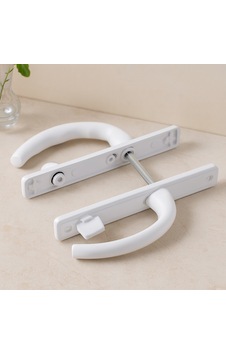 Pvc Kilitli Banyo/wc Kapı Kolu Beyaz