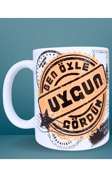 Ben Öyle Uygun Gördüm Tasarım Hediyelik Kupa Çok Renkli Ben Öyle Uygun Gördüm Tasarım Hediyelik Kupa Çok Renkli